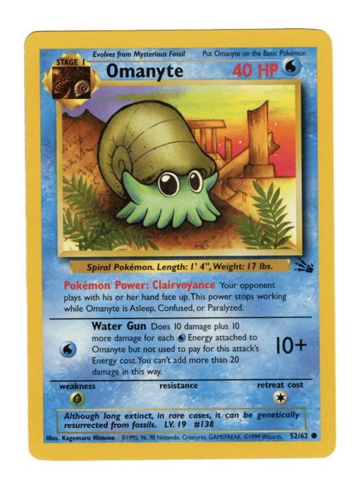 1999 Omanyte #52 Fossil Unlimited
