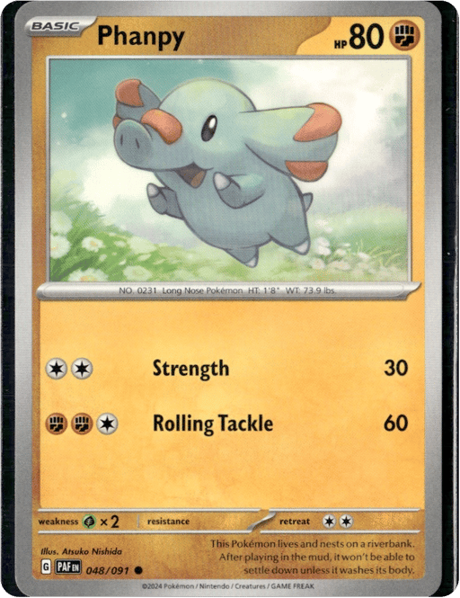 2024 Phanpy #48 Paldean Fates