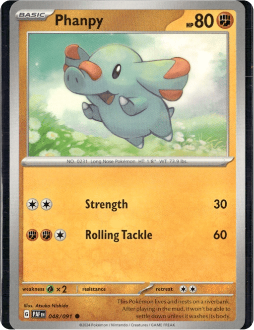 2024 Phanpy #48 Paldean Fates