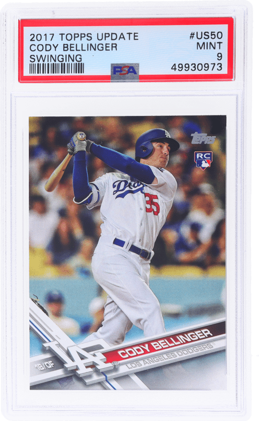 2017 Topps Update Swinging Cody Bellinger #US50A PSA 9