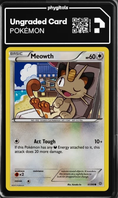 2015 Meowth Ancient Origins #61