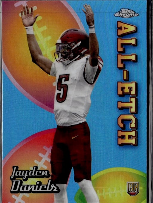 2024 Jayden Daniels #CAE-JD Topps Chrome All-Etch