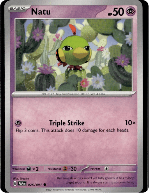 2024 Natu #25 Paldean Fates