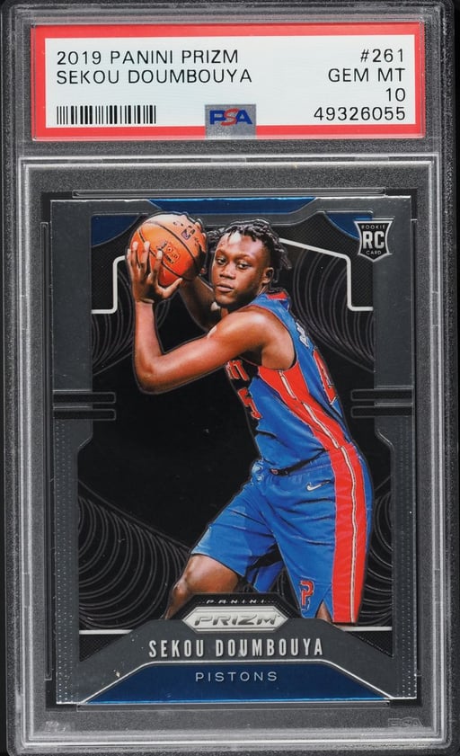 2019 Panini Prizm Sekou Doumbouya ROOKIE #261 PSA 10 GEM MINT