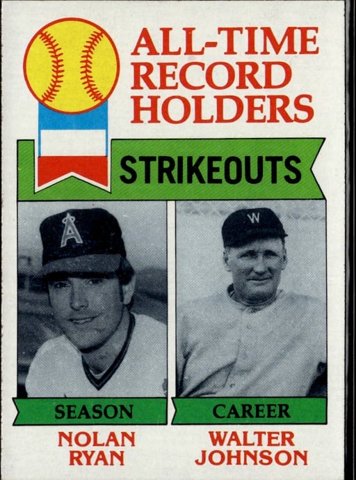 1979 Nolan Ryan #417 All-Time Records