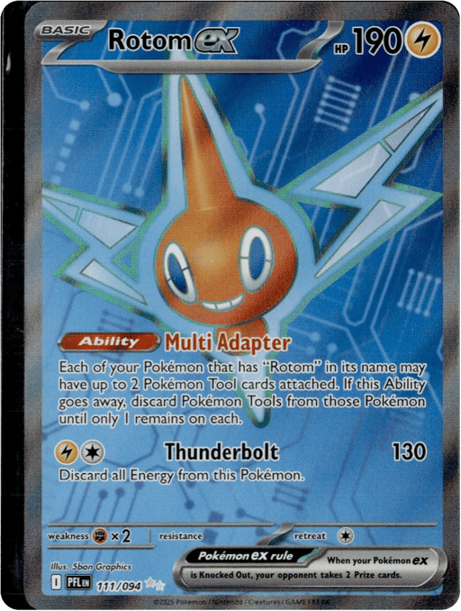 2025 Rotom ex #111 Phantasmal Flames