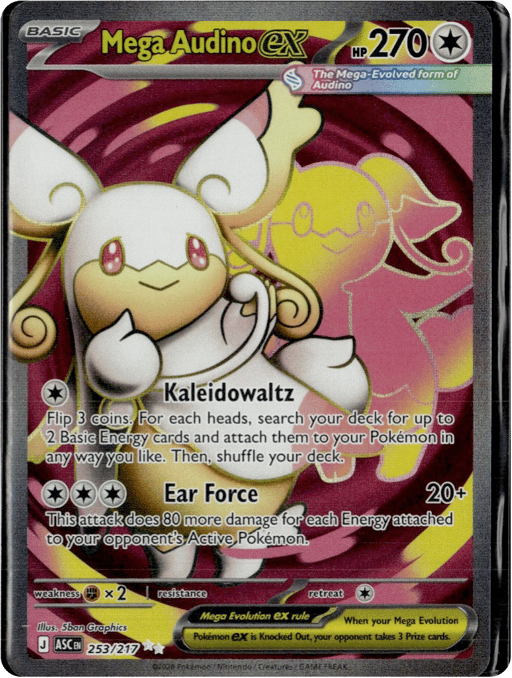2026 Mega Audino ex #253 Ascended Heroes