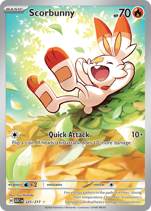 2026 Scorbunny #225 Ascended Heroes