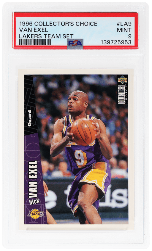 1996 Collector's Choice Lakers Team Set Nick Van Exel #LA9 PSA 9