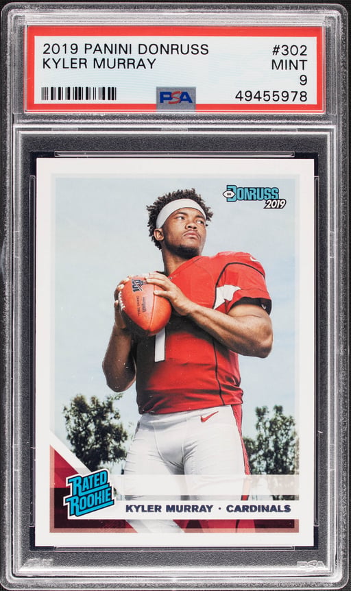 2019 Panini Donruss Rated Rookie Kyler Murray #302 PSA 9