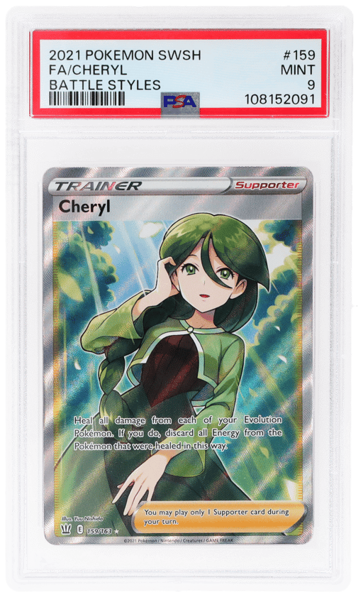 2021 Pokemon Sword and Shield Battle Styles Cheryl #159 PSA 9