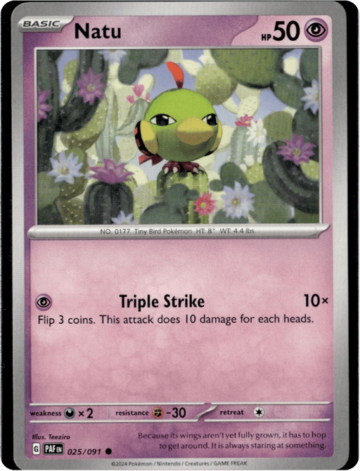 2024 Natu #25 Paldean Fates