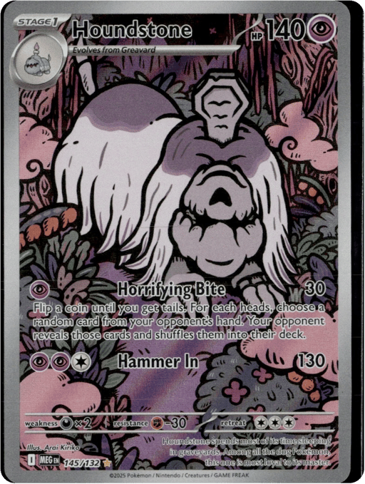 2025 Houndstone #145 Mega Evolution