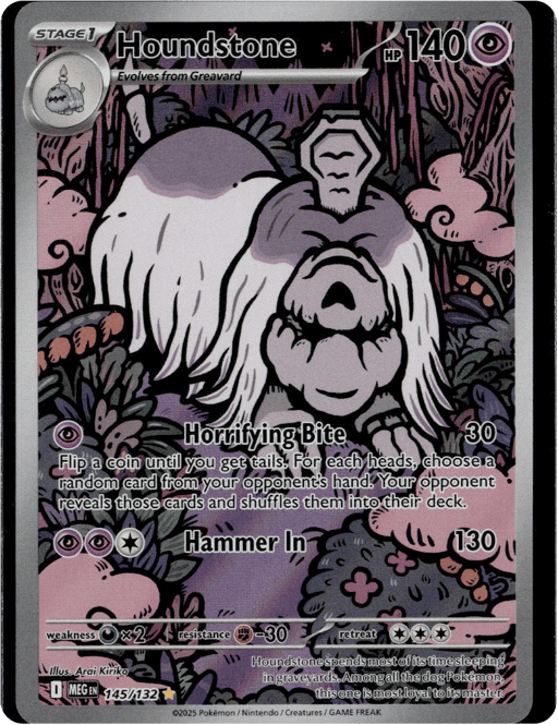 2025 Houndstone #145 Mega Evolution