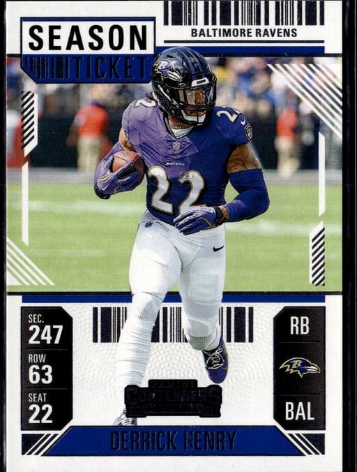 2024 Derrick Henry #9 Contenders Season Ticket