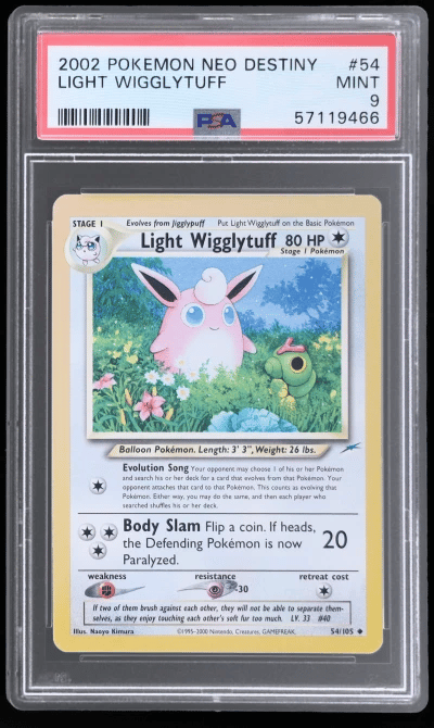 2002 Pokemon Neo Destiny Wigglytuff #54 PSA 9