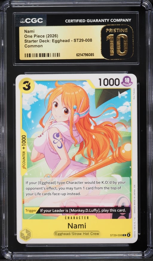 2026 One Piece Starter Deck Egghead Nami #ST29-008 CGC 10 PRISTINE
