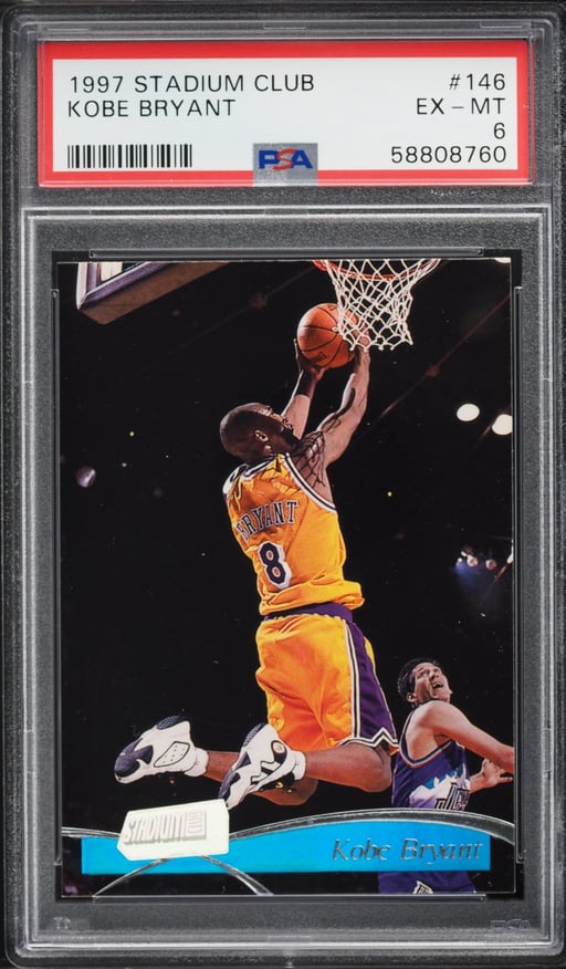 1997 Stadium Club Basketball Kobe Bryant #146 PSA 6 EXMT