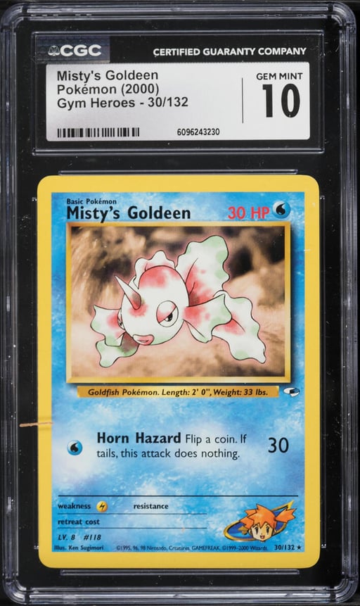 2000 Pokemon Gym Heroes Misty's Goldeen #30 CGC 10 GEM MINT