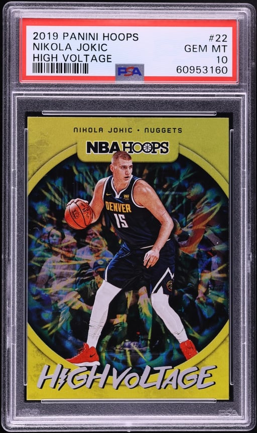2019 Hoops High Voltage Nikola Jokic #22 PSA 10 GEM MINT