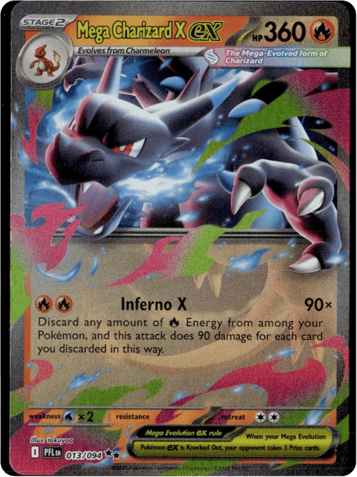 2025 Mega Charizard X ex #13 Phantasmal Flames