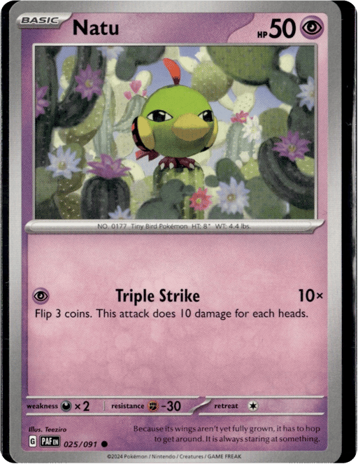 2024 Natu #25 Paldean Fates