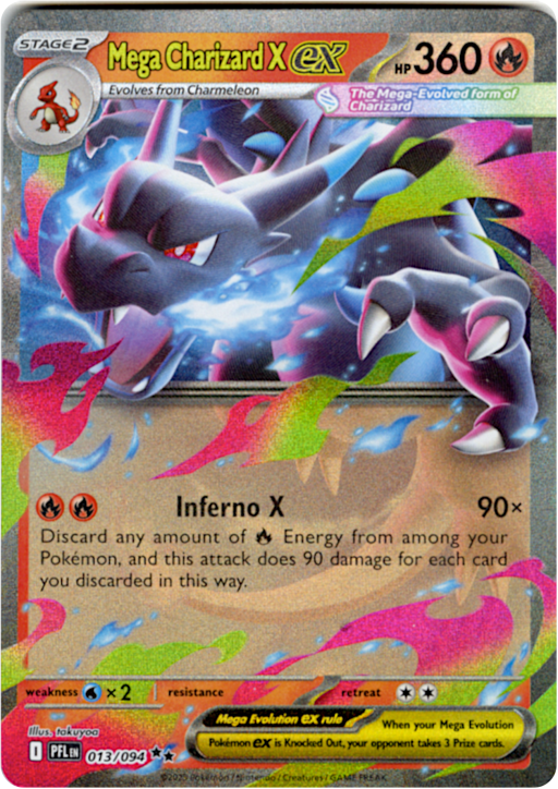 2025 Mega Charizard X ex #13 Phantasmal Flames