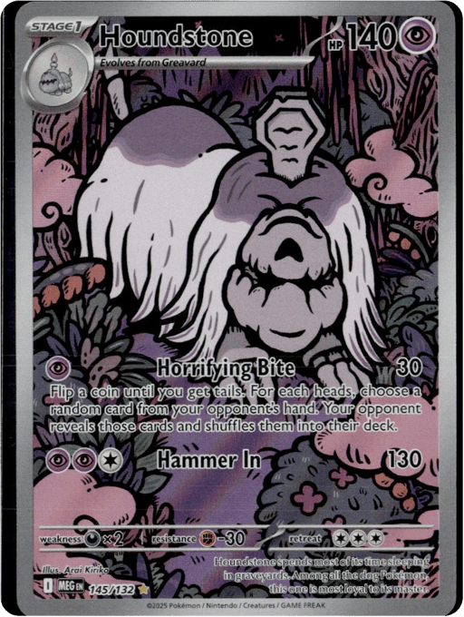 2025 Houndstone #145 Mega Evolution