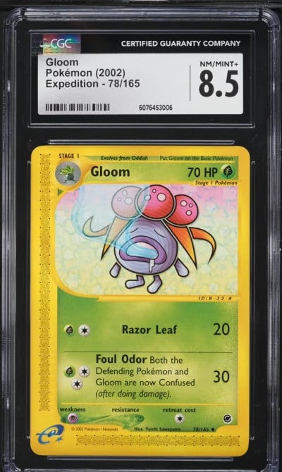 2002 Pokemon Expedition Gloom #78 CGC 8.5 NM-MT+