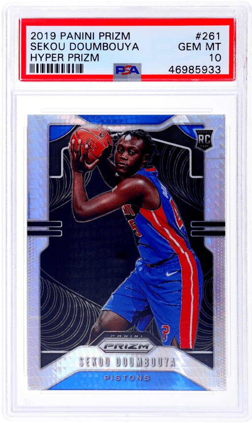 2019 Panini Prizm Hyper Prizm Sekou Doumbouya #261 PSA 10