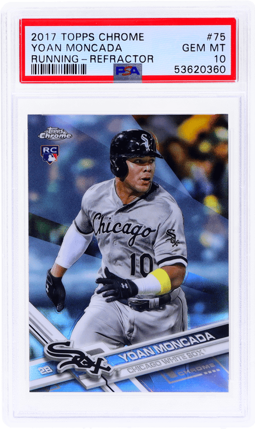 2017 Topps Chrome Refractor Yoan Moncada #75 PSA 10