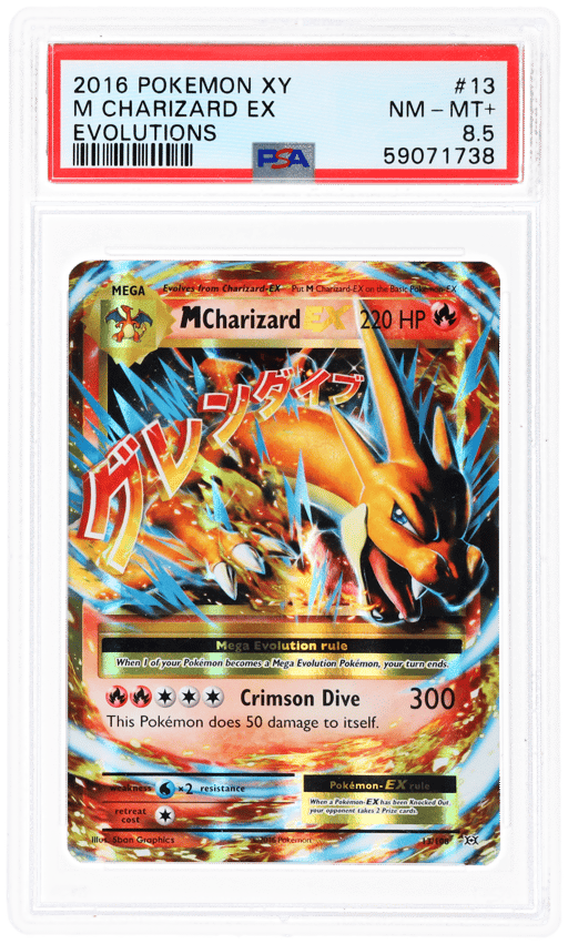 2016 Pokemon XY Evolutions M Charizard Ex #13 PSA 8.5
