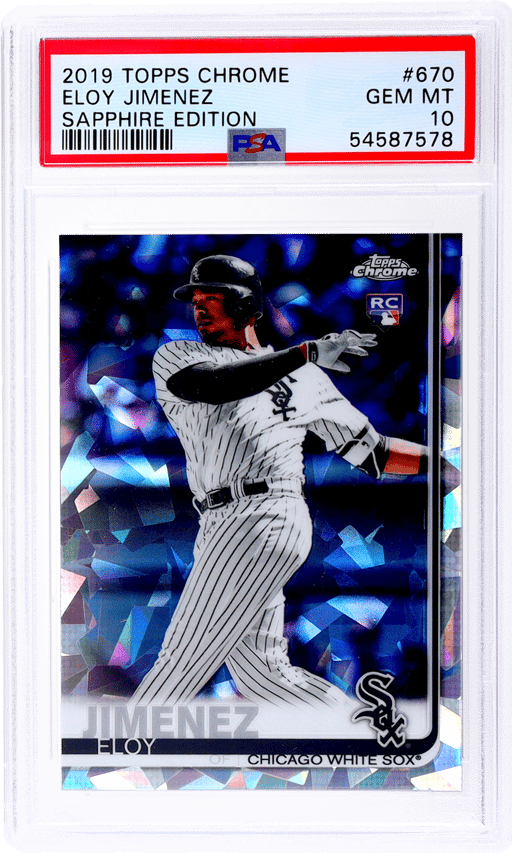 2019 Topps Chrome Sapphire Edition Eloy Jimenez #670 PSA 10
