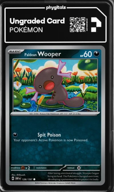 2023 Paldean Wooper Obsidian Fla