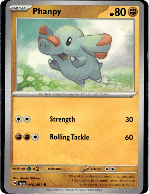 2024 Phanpy #48 Paldean Fates