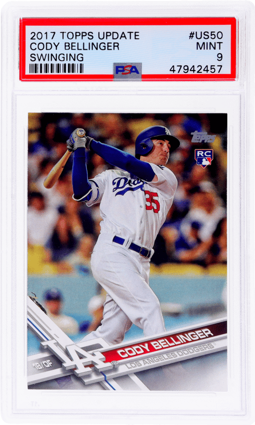 2017 Topps Update Swinging Cody Bellinger #US50A PSA 9