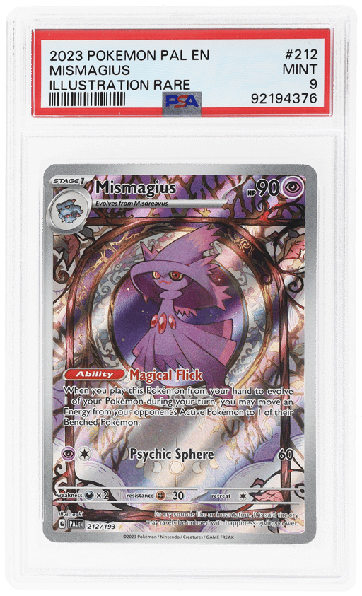2023 Pokemon Scarlet and Violet Paldea Evolved Illustration Rare Mismagius #212 PSA 9