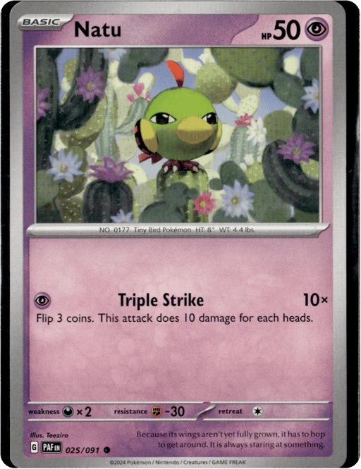 2024 Natu #25 Paldean Fates