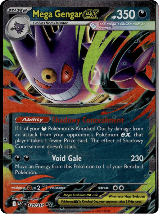 2026 Mega Gengar ex #125 Ascended Heroes