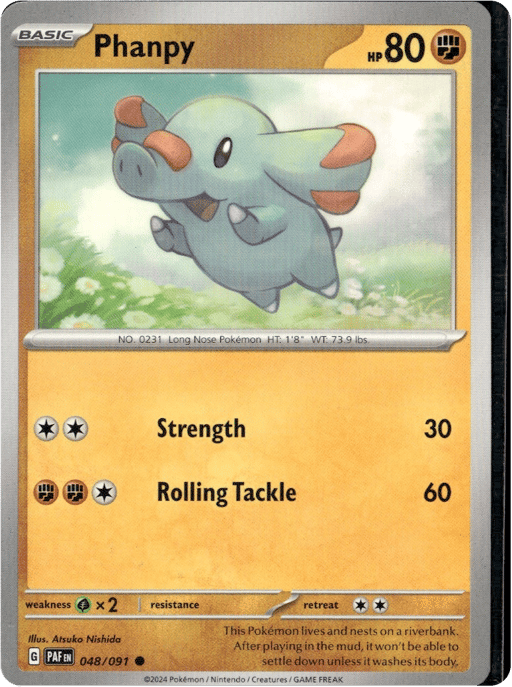 2024 Phanpy #48 Paldean Fates