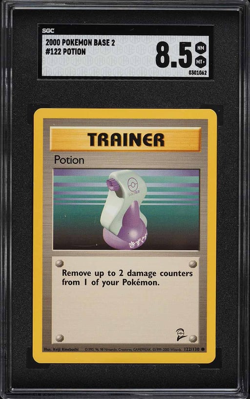 2000 Pokemon Base Set 2 Potion #122 SGC 8.5 NM-MT+