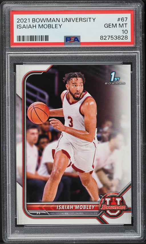 2021 Bowman University Isaiah Mobley ROOKIE #67 PSA 10 GEM MINT