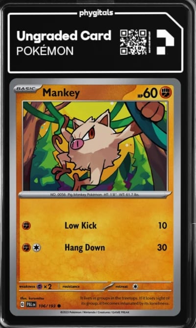 2023 Mankey Paldea Evolved #106