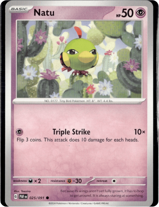 2024 Natu #25 Paldean Fates
