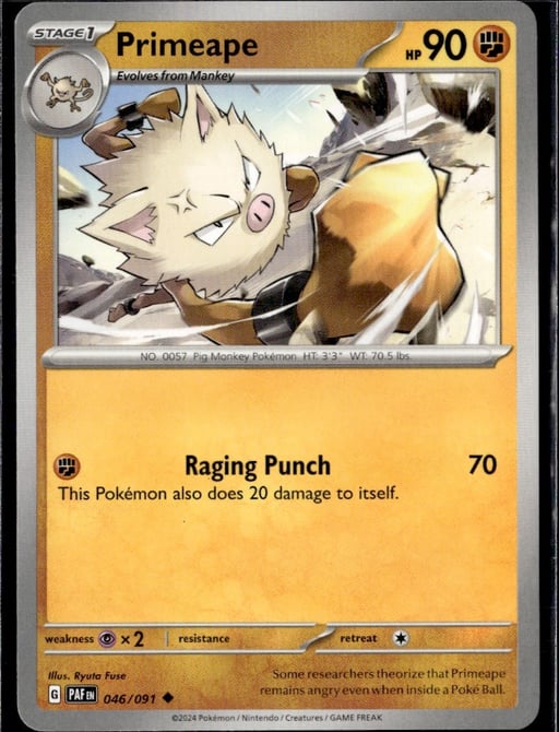 2024 Primeape #46 Paldean Fates
