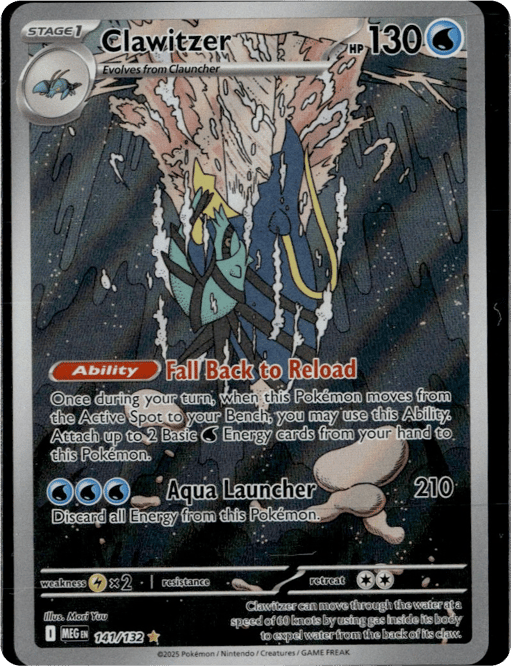 2025 Clawitzer #141 Mega Evolution