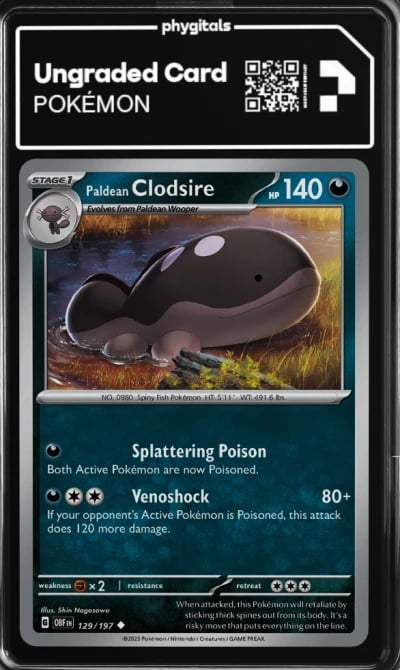 2023 Paldean Clodsire Obsidian F
