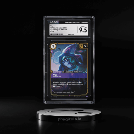 2026 Riftbound League Of Legends Spiritforged Vex #146 CGC 9.5 MINT+