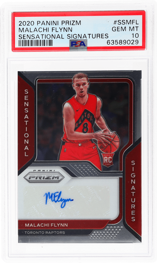 2020 Panini Prizm Sensational Signature Malachi Flynn #SS-MFL PSA 10