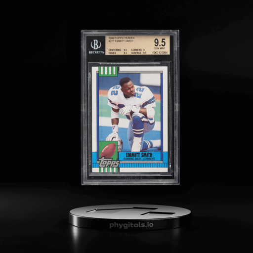 1990 Topps Traded Emmitt Smith ROOKIE #27T BGS 9.5 GEM MINT